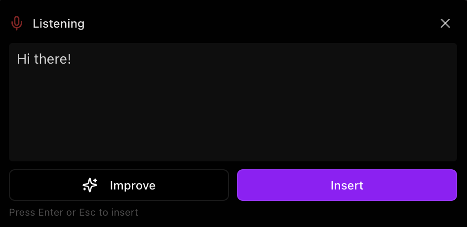 Universal transcription interface
